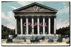 Old Postcard Paris Church of the Madeleine