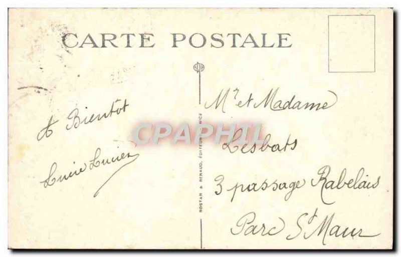 Old Postcard Menton Vue Prize Cap Martin