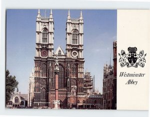 Postcard Westminster Abbey, London, England