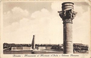 Lot120 italy monument to  sailor of Italy and Roman column brindisi real photo