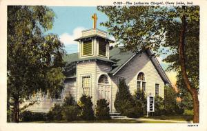 Clear Lake Indiana The Lutheran Chapel Exterior View Antique Postcard V19974 