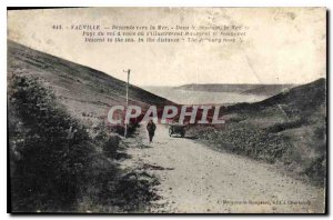 Postcard Old Vauville Descent to the Sea