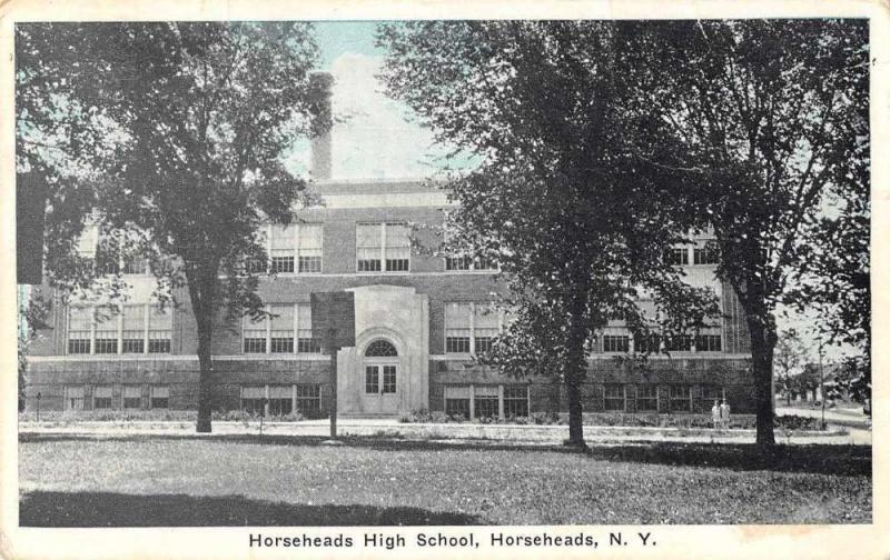 Horseheads New York High School Exterior Vintage Postcard JA4741384