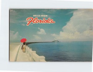 Postcard Famed Sunshine Skyway, Hello From Florida, St. Petersburg, Florida