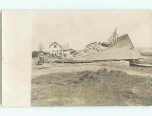 rppc Pre-1918 HOUSE DESTROYED BY TORNADO BUT OTHER HOUSE SURVIVES AC7720