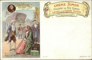 French CR?ME SIMON Rice Powder Soap Manon Lescaut c1900 Postcard