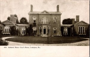 Vintage Postcard Ashland, Henry Clay's Home, Lexington, Kentucky KJ3