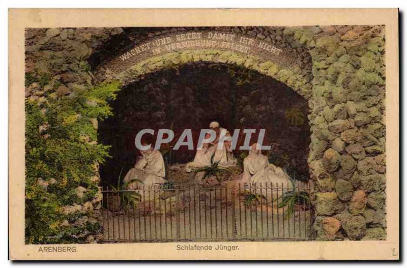 Old Postcard Arenberg Schlafende Junger