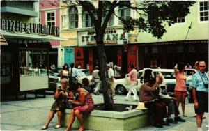 CPM AK View of Gomez Square in the Middle of Shop.Center CURACAO (729866)