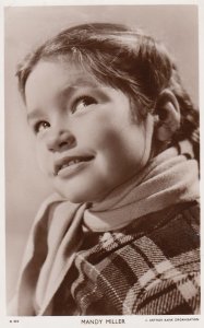 Mandy Miller 1950s Child Star Picturegoer Vintage Photo Postcard