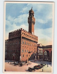 Postcard Fountain of Neptune, Square de la Signoria, Florence, Italy