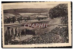 Old Postcard Autun Representation Antique Roman Theater