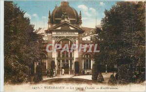 Old Postcard The Wiesbaden Hot Spring