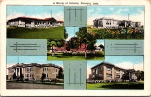 Postcard A Group of Schools in Phoenix, Arizona
