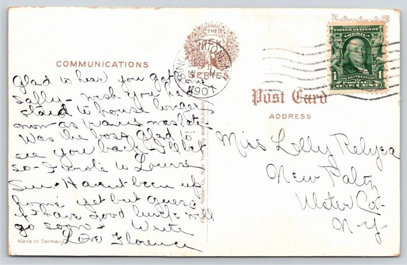 Binghampton New York~High School From Street~Vintage Postcard