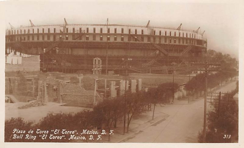 Plaza de Toros El Toreo, Mexico, Bullfighting Real Photo Unused 