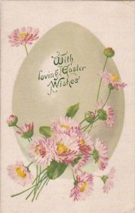 Easter Greetings Carnations & Easter Egg