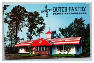 Vintage 1960's Advertising Postcard Dutch Pantry Family Restaurants