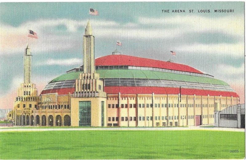 The Arena Seats 20,000 persons  St. Louis Missouri