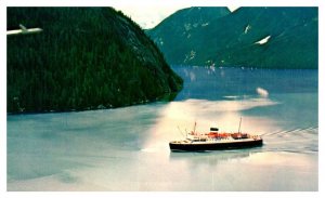 Canadian National Steamships SS Prince George Boat Postcard Posted 1961