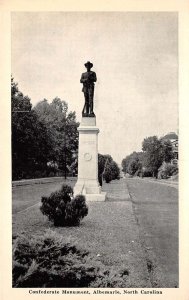 Ablemarle North Carolina Confederate Monument Vintage Postcard AA111388