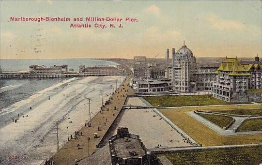 Marlborough Blenheim And Million Dollar Pier Atlantic City New Jersery 1915