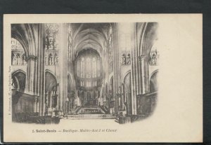 France Postcard - Paris - Saint-Denis - Basilique, Maitre-Autel Et Choeur T7723