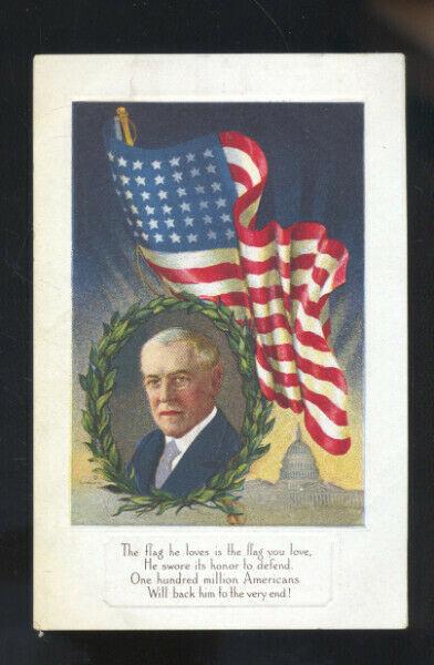 VINTAGE PATRIOTIC POSTCARD U.S. FLAG MARSHALL MISSOURI SEDALIA MO. SCHIESZER