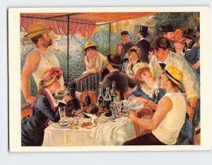 Postcard Luncheon of the Boating Party Painting by Pierre-Auguste Renoir
