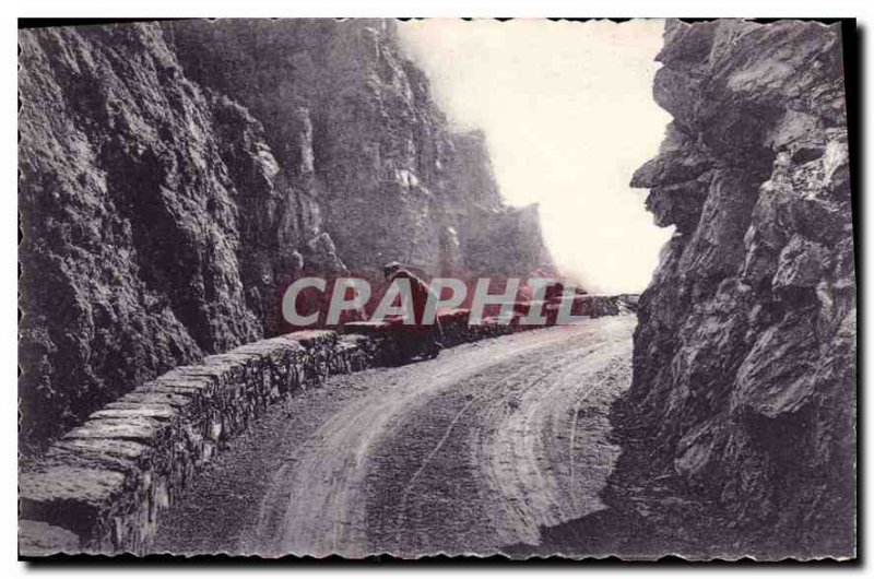 Postcard Old Route Gorges Alps superior Cians