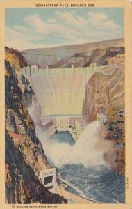 Nevada Boulder Dam Downstream Face Curteich