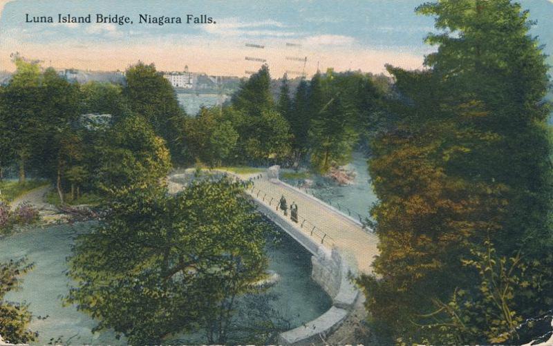 Luna Island Bridge at Niagara Falls NY, New York - pm 1919 - DB