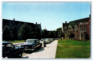 1957 Purdue University Women's Residence Hall Lafayette Indiana Vintage Postcard