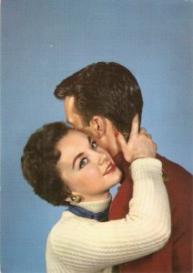 Couple. Romance  Mice modern Italian photo postcard 1960s