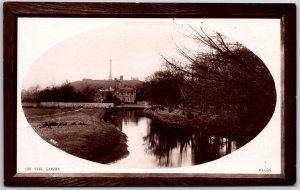 On The River Lossie Elgin Moray Scotland United Kingdom RPPC Real Photo Postcard