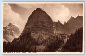 Banff Canada Postcard The Beehive & Bridal Falls Lake Louise c1910's Antique