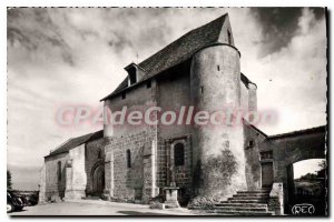 Postcard Modern Glenic Church fortified