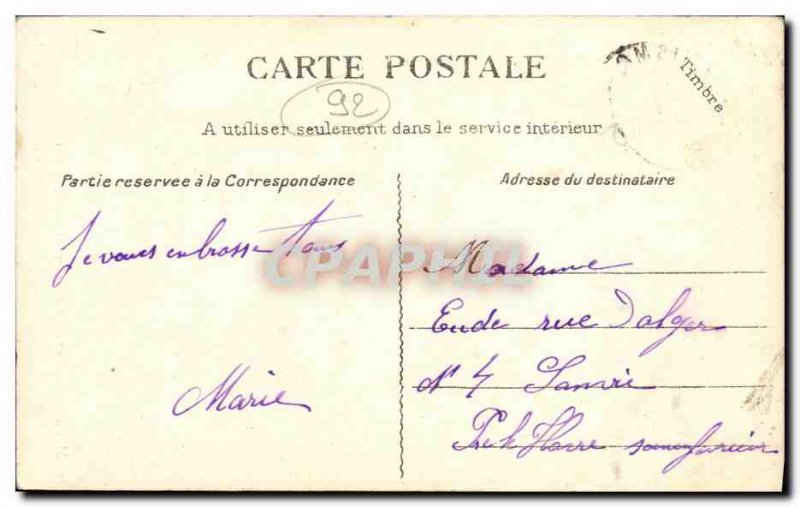 Old Postcard Meudon underground staircase Chateau