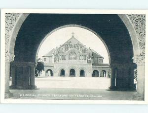 Unused W-Border CHURCH AT STANFORD UNIVERSITY Palo Alto California CA L7554