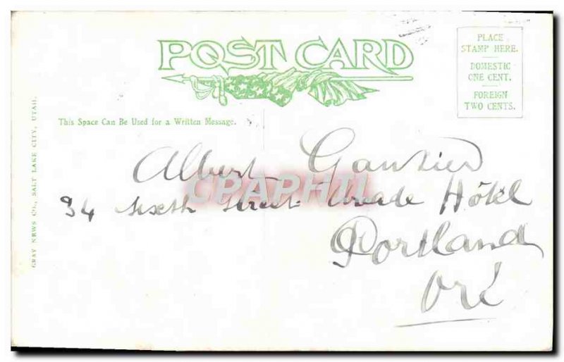 Old Postcard Pocatello Idaho is Oregon Short Line