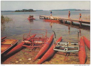 Paddle boats , Pojezierze Mazurskie Poland , 50-70s