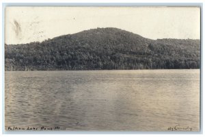 1909 View Of Pelham Lake Rowe Massachusetts MA RPPC Photo Antique Postcard