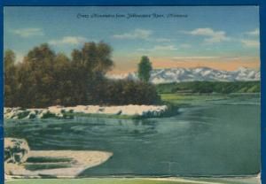 Billings Montana mt souvenir postcard folder foldout #2