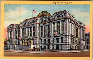 Postcard BUILDING SCENE Newark New Jersey NJ AN9503