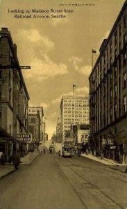Madison Street - Seattle, Washington WA Postcard