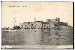 Old Postcard Chateau d'If Marseille