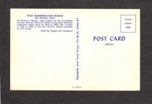 TX Ex Veracruz Mexico Trolley Car San Antonio River Texas Postcard