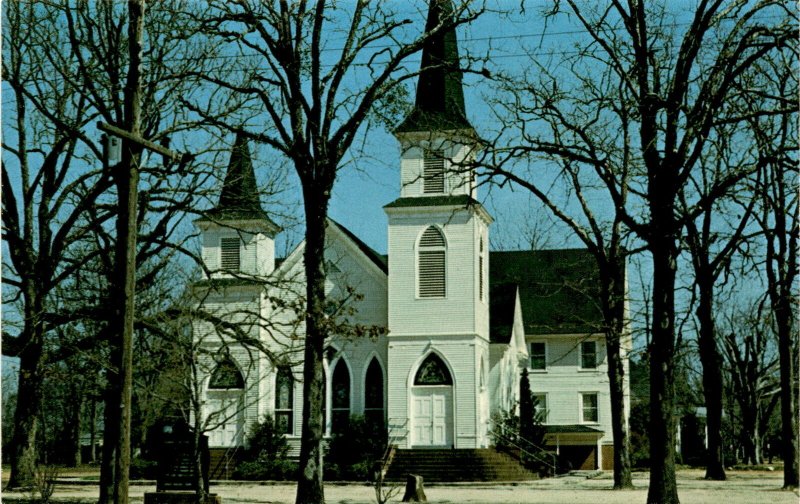 Plains, Georgia, First Baptist Church, President Jimmy Carter, Postcard