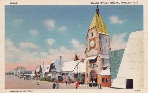 Black Forest German Village Chicago World's Fair Illinois 1933 linen pos...