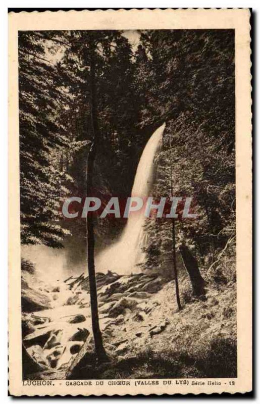 Old Postcard Luchon Cascade choir (valley of the Lys)